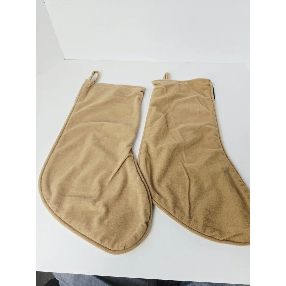 Christmas Stocking pair Santa Claus 16